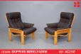 Buffalo leather armchair with beech frame by Skippers Mobelfabrik - view 1