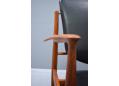 Finn juhl designed armchair in teak and vinyl model FD136