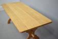 Solid oak console table made in Denmark 1940s