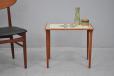 Vintage teak small side table with tiles | Danish design - view 7