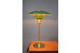 Poul Henningsen table lamp model PH3/2 in green & brass - view 3
