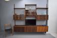 Midcentury Prebend Sorensen design vintage rosewood shelving system
