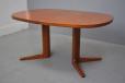 1960s danish design oval top dining table produced by Vejle stole and mobelfabrik