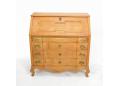 Antique danish oak bureau with locking writing desk