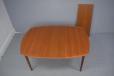 Midcentury Danish dining table extending with 2 extra leaves made in Denmark