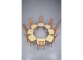 Stylish set of 8 matching EVA chairs all gently refurbished 