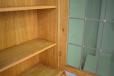 Solid light oak bureau | Glass door top cupboard - view 7
