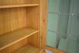 Solid light oak bureau | Glass door top cupboard - view 7