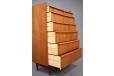 Teak chest of 6 drawers made 1960s by Danish Mobelfabrik