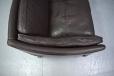 Model 75 sofa in originl brown leather by Gunnar Grandt 