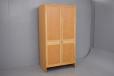 Vintage light oak wardrobe with locking door - view 4