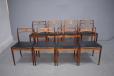 Beautiful vintage set of 8 dining chairs model 94 by Johannes Andersen for Chr Linneberg