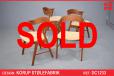 Set of 4 vintage teak frame dining chairs by Korup Stolefabrik - view 1