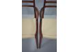Stunning pair of vintage chairs with the elegant and slender frame in Rio-rosewood