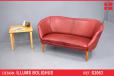 RARE Vintage heart shaped sofa in red leather - view 1