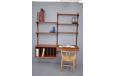 CADO shelving system with flip top deak and record cabinet 