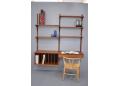 CADO shelving system with flip top deak and record cabinet 