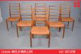 Niels Moller RARE model 82 dining chairs with high ladder back | Set of 6 - view 1