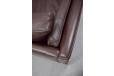 Vintage 3 seat brown leather box sofa | Stouby - view 9