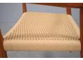 All new papercord woven seat on Niels Moller model 57 chair