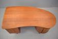Teak curved desk designed 1956 by Kai Kristiansen and produced by Feldballes Mobelfabrik