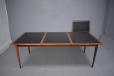Grete Jalk dining table in vintage rosewood and black formica - view 4