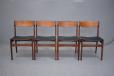 Midcentury teak dining chairs made in Denmark