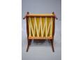 Teak framed armchair with new pirelli webbing fitted to seat. Model PJ56