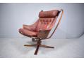 Vintage Ingmar Relling Falcon armchair in cognac leather. SOLD