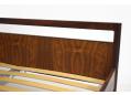 Inside of foot board and rear of head board are both fully covered with rosewood