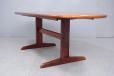 Vintage oval top dining table produced by Rasmus - view 4