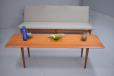 Danish midcentury design and manufactured solid teak lounge table 