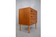 Carl Aage Skov design chest of 3 drawers produced by Munch Mobelfabrik