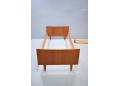 Minimalist design frame in teak for Danish single bed. 