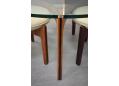 Design feature on both the table frame and stools frames. 