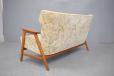 1950s danish design 2 seater sofa in original cream upholstery 