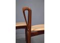 Curved back JULIANE chairs in rosewood by Uldum Mobelfabrik