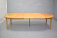 Midcentury Omann Junior Mobelfabrik production light oak dining table