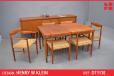 Vintage teak Henry W Klein dining table and chairs set | BRAMIN - view 1
