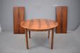 Vintage roundextending dining table in rosewood. Johannes Andersen design