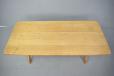 Solid oak console table produced by Danish Mobelfabrik for sale