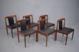 Danish set of dining chairs by H W Klein for Bramin.
