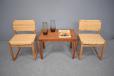 Model BM61 side chairs with oak frames in new woven cane.