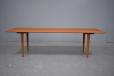 Minimalist lounge table in solid vintage teak from France & Daverkosen