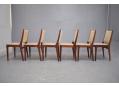 Set of high back dining chairs made by ULDUM MOBELFABRIK - JOHANNES ANDERSEN design
