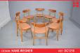 Set of 8 Hans J Wegner CH30 dining chairs - Vintage oak  - view 1