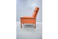 Hans Olsen vintage leather armchair with high back  - view 4