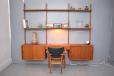 Vintage teak 3 bay shelving system by Prebend Sorensen