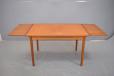 Small teak dining table with 2 pull out leaves - view 6