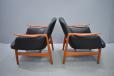 Finn Juhl vintage teak NV53 armchair | Black leather  - view 8